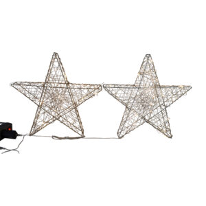 Wire star 3D with 35x LED 40x40x6cm