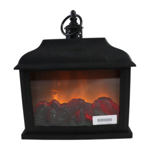 Led fireplace lantern S 21x10.5x23.5cm
