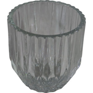 Glass candle holder S dia 10.2x10.5cm