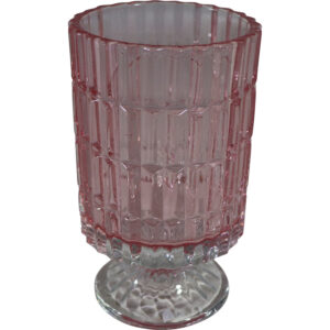 Glass candle holder dia 11x18.5cm
