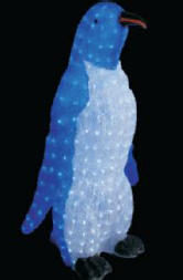 LED acrylic Penguin w/Led 67x54x101cm