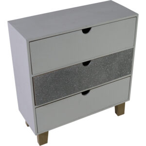 Mdf mini cabinet 3 drawers 30x12x32cm