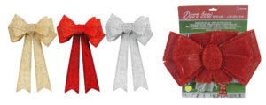 Giant door bow w/Led 36x10x57cm