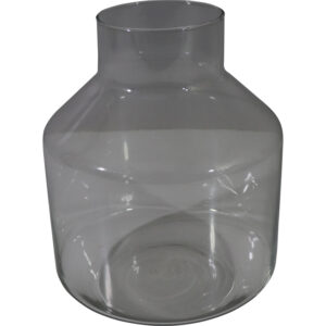 Glass vase L dia 19.5x25cm