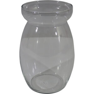 Glass vase L dia 13.5x24cm