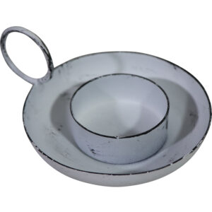 Metal tealight holder 10.2x8.2x4.2cm