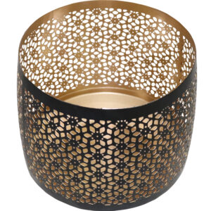 Metal tealight holder L dia 16x14.5cm