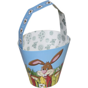 Easter basket with handle 11x9x10cm