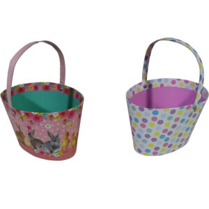 Easter basket with handle 18x13x12cm