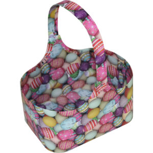 Easter basket with handle L 20.5x15x9.5cm