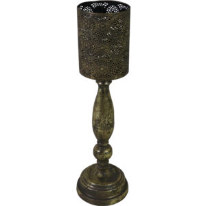 Metal candle holder