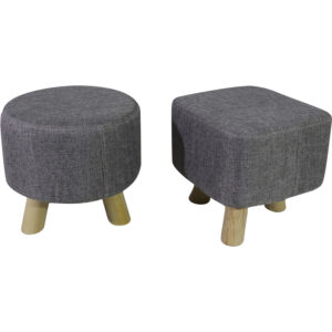 Stool with fabric cover 26cmH