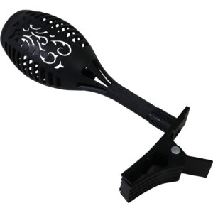 Plastic solar torch w/clip dia 7.5x26.5cm