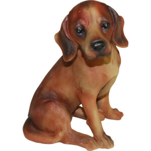 Polyresin dog 13.5x13.5x20cm