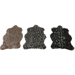 Deco mat fake rabbit fur S 27.5x40cm