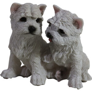 Polyresin dogs 11x12x10.5cm
