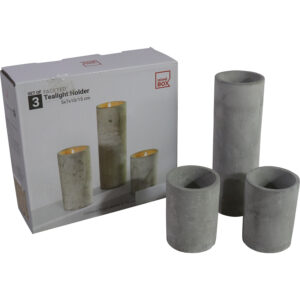 Cement tealight holder s/3