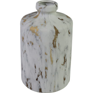 Ceramic vase dia12.5x20cm - Marble