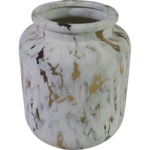 Ceramic vase dia15x18.5cm - Marble