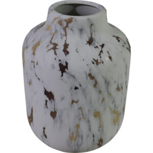 Ceramic vase dia15x22cm - Marble