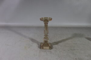 Glass taper/pillar candle holder dia 9.5x9.5x24.5cm