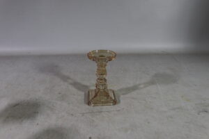 Glass taper/pillar candle holder dia 9.5x9.5x16cm