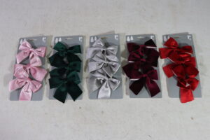 Velvet bow 11x11.5cm S/3