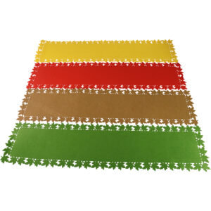 Felt table runner leaves 30x119x0.3cm