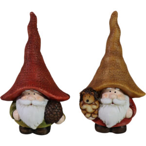 Terracotta gnome 12x8x21cm