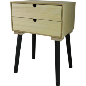 Mdf cabinet w/ 2 drawers 35x26x50cm