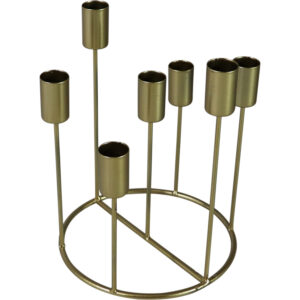 Metal taper candle holder dia 18x22.5cm