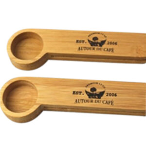 Bamboo spoon/clip 15.5x4.5x1.5cm