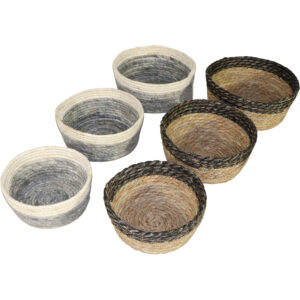 Sea grass basket S/3 - dia 25/22/19.5cm