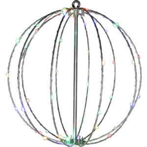 Metal hanging ball w/Led dia 30cm