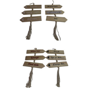 Wooden decoration hanger 30x77x1.8cm