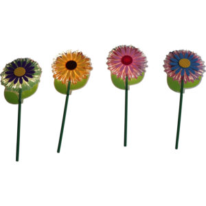Plastic flower w/Led 11x28.5x4cm