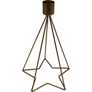 Metal taper candle holder 15x15x23.5cm