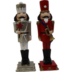 Mdf nutcracker soldier 7x7x25.5cm