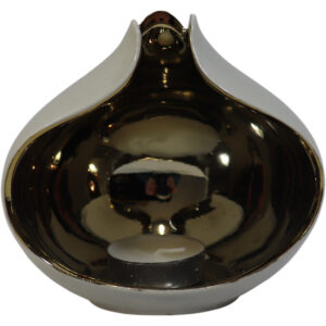 Ceramic tealight holder flower petal 12x10x12cm