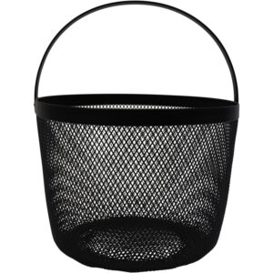 Metal basket with handle d.24x18.5cm