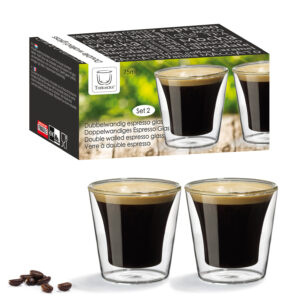 Thermoxx espresso glass dia 6.3x6.7cm S/2