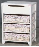 Wooden cabinet w/ 4 drawers