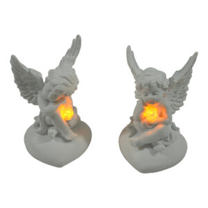 Polyresin angel w/ Led 13.5-14cmH