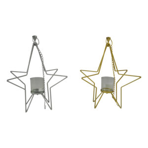 Candle holder star w/ hanger