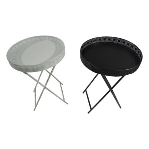 Metal tray table