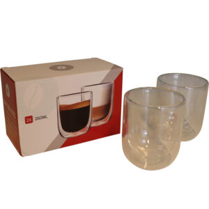 Thermoxx glass 260ml dia 8x9.5cm S/2