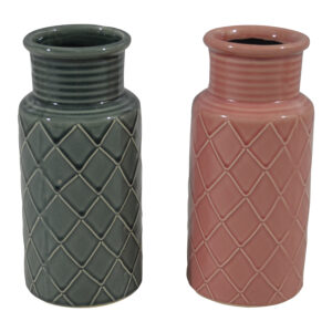 Ceramic vase L dia 11.5x25.5cm