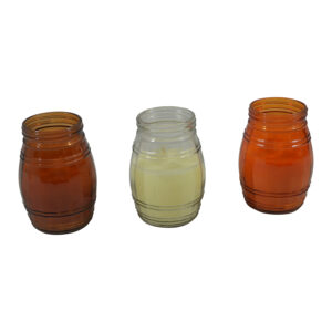 Glass jar w/ wax S dia 9.5x14cm