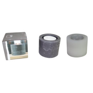 Paraffin candle w/tealight dia 9.5x7cm