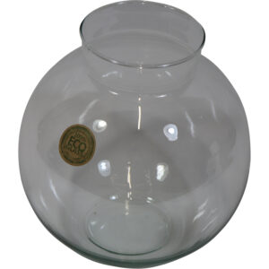 Glass vase d. 22x24cm